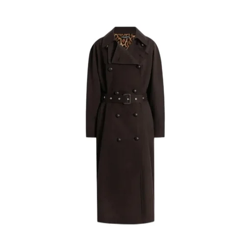 Double-Breasted Belted Coat
