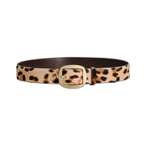 Leopard Printed Buckle Belt