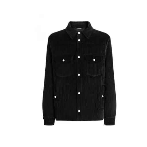 Quilted Velvet Shirt Jacket