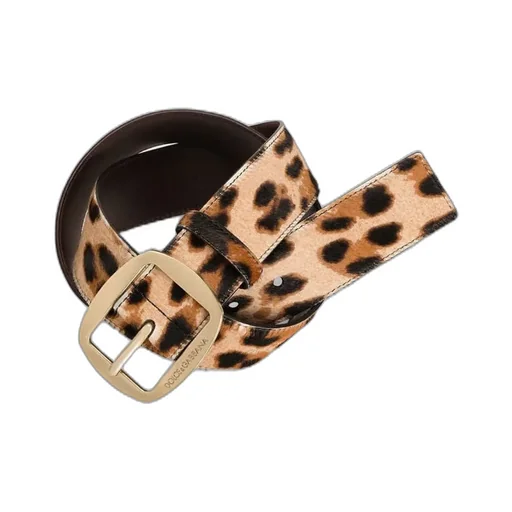 Leopard Printed Buckle Belt