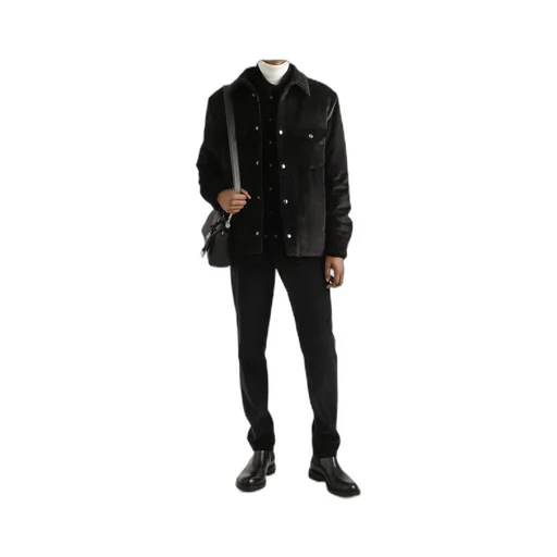 Quilted Velvet Shirt Jacket