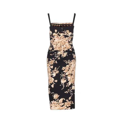 Floral Printed Midi Slip Dress