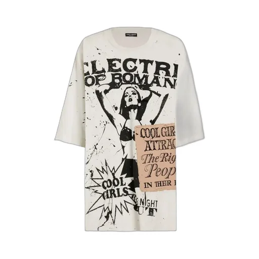 Printed Oversized Jersey T-Shirt