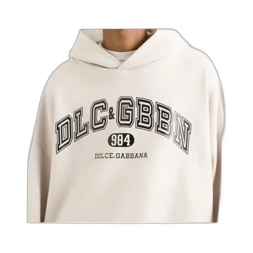 Logo Printed Jersey Hoodie