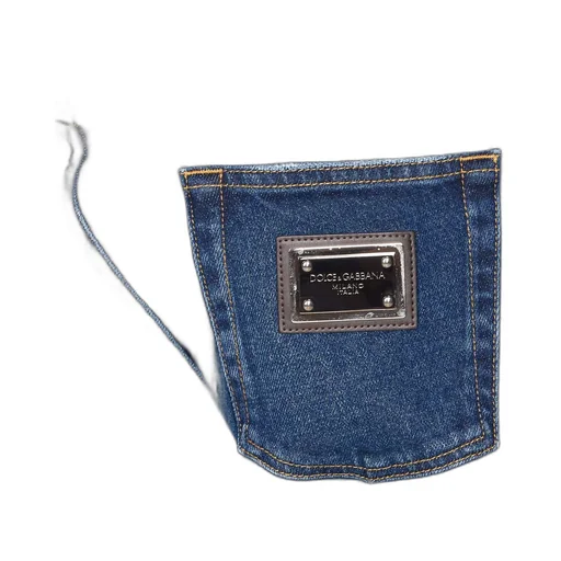 Logo Plaque Straight Leg Jeans