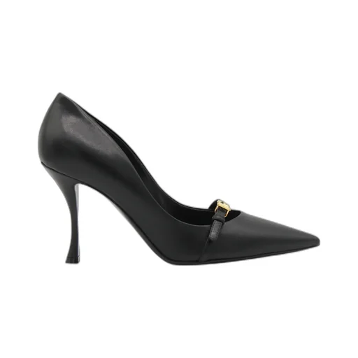 90Mm Leather Pointed-Toe Pumps