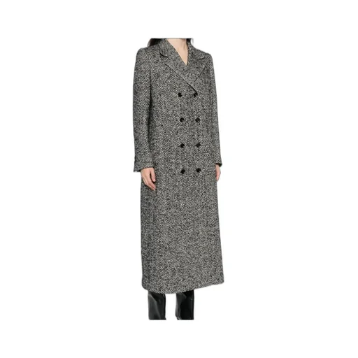 Herringbone Double-Breasted Coat
