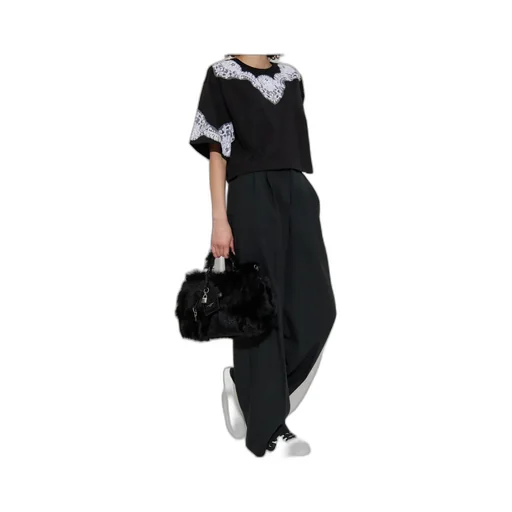 Lace Insert T-Shirt