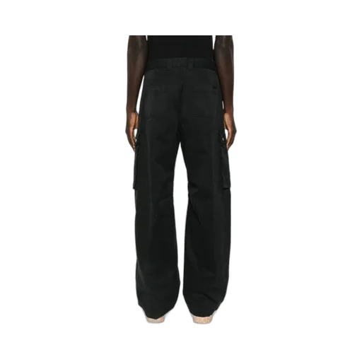 Cargo-Pocket Button-Fastening Trousers
