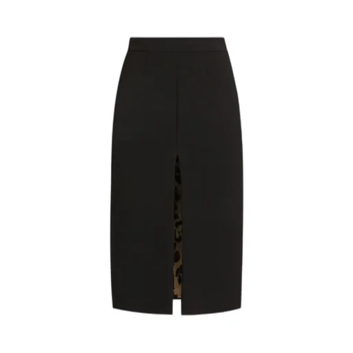Front Slit Midi Pencil Skirt
