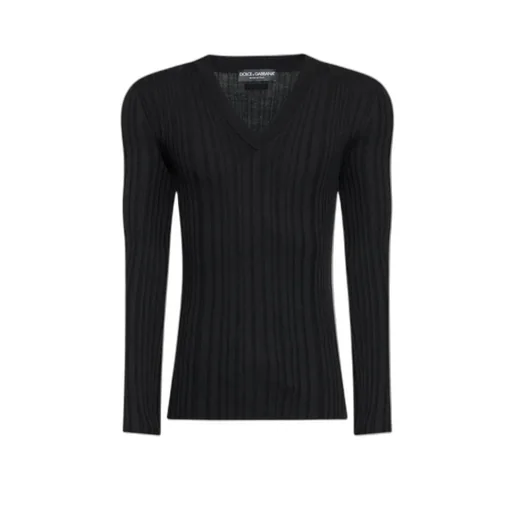 V-Neck Knitted Jumper