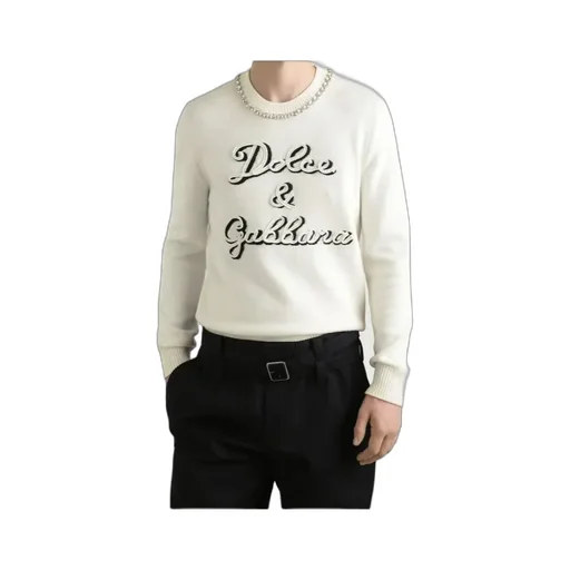 Logo Intarsia Knitted Pullover