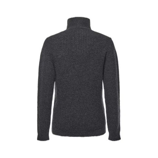 Zip-Up Turtleneck Sweater