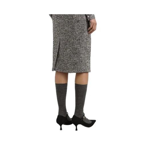 Dotted Sheath Skirt