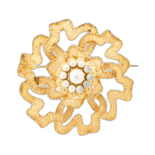 Floral-Motif Brooch