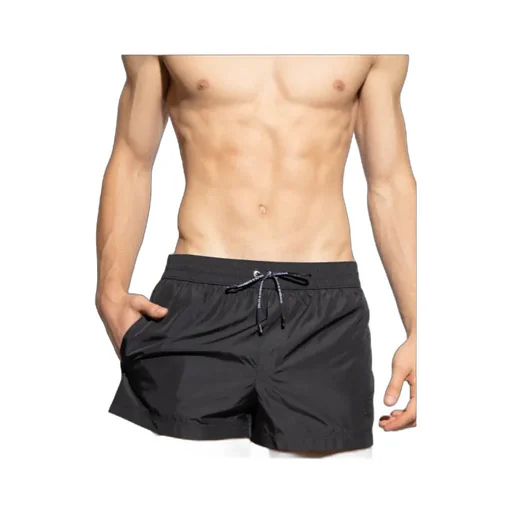 Elastic Waist Swim Boxer Shorts