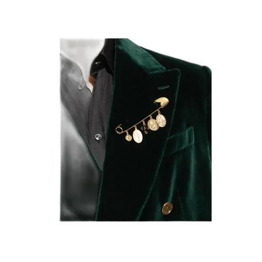 Charm Detailed Brooch
