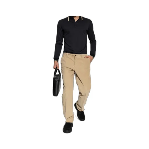 Long-Sleeved Polo Shirt