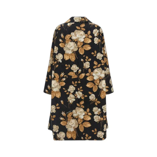 Rose-Print Coat