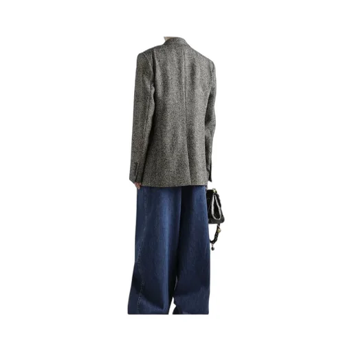 Round-Neck Cropped Sweater