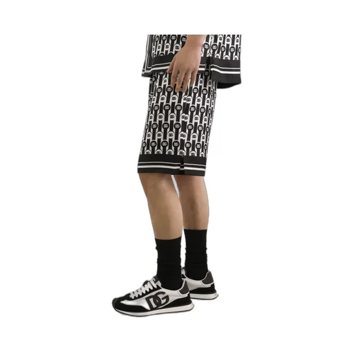 Logo-Print Patterned Shorts