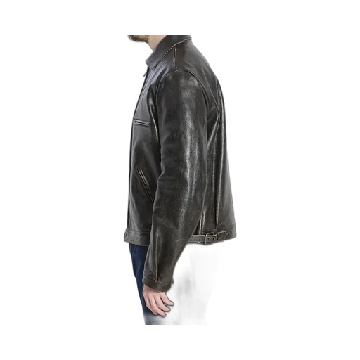 Long Sleeve Leather Jacket