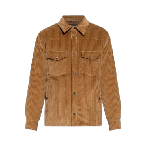 Corduroy Flap-Pocket Shirt Jacket
