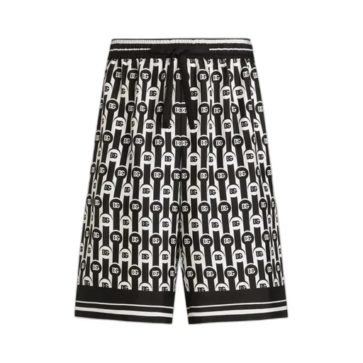 Logo-Print Patterned Shorts