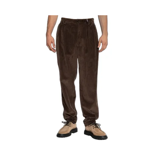 Pleated Corduroy Regular Trousers