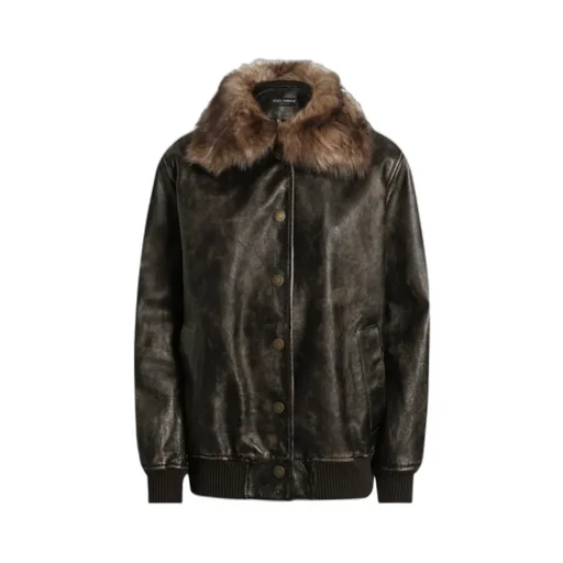Leather Bomber Jacket