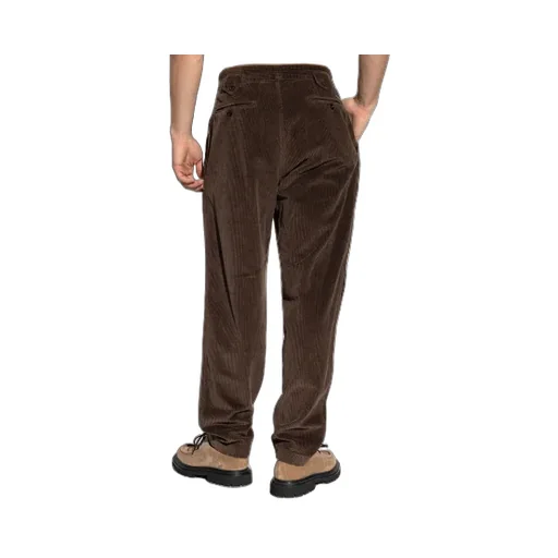 Pleated Corduroy Regular Trousers