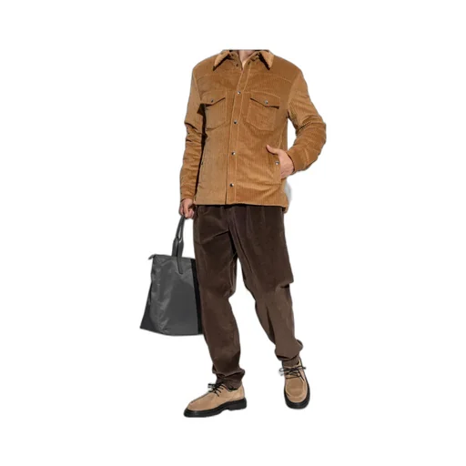 Pleated Corduroy Regular Trousers