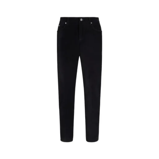 Logo Plaque Corduroy Trousers