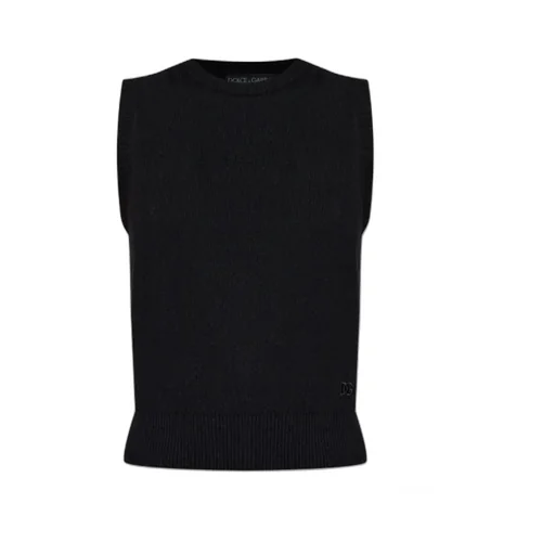 Sleeveless Round-Neck Top
