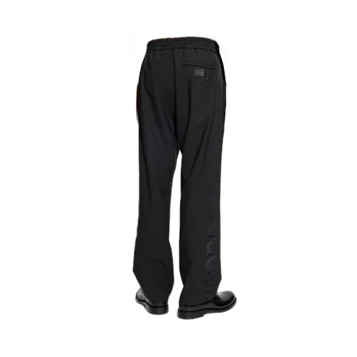Drawstring Straight-Leg Trousers