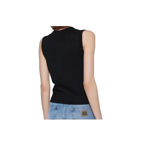Sleeveless Round-Neck Top