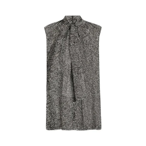 Sleeveless Tie-Neck Top