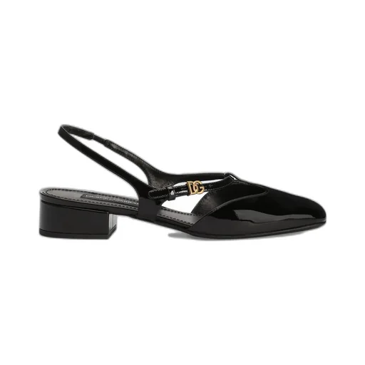 Logo Plaque Slingback Pumps
