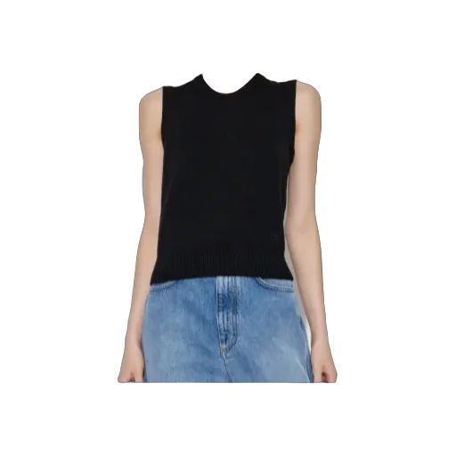 Sleeveless Round-Neck Top