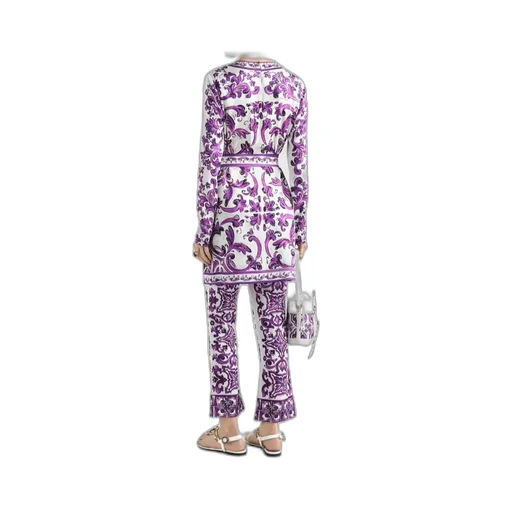 Majolica-Print Mini Dress