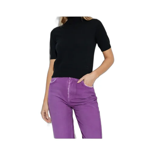 Short-Sleeve Turtleneck Sweater