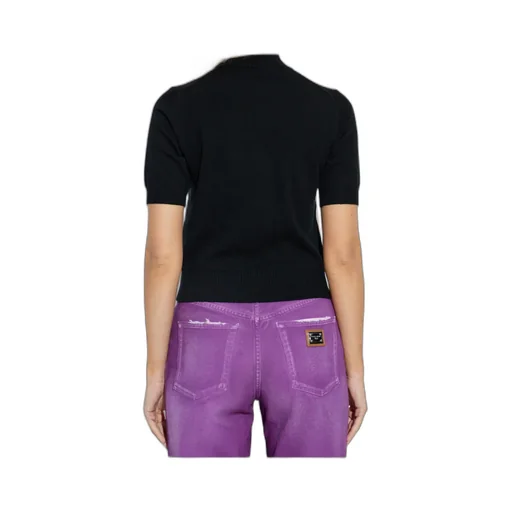 Short-Sleeve Turtleneck Sweater