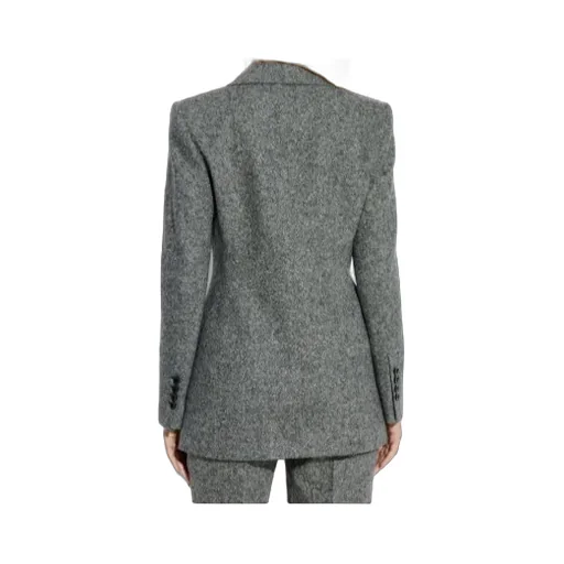 Single-Button Tweed Jacket