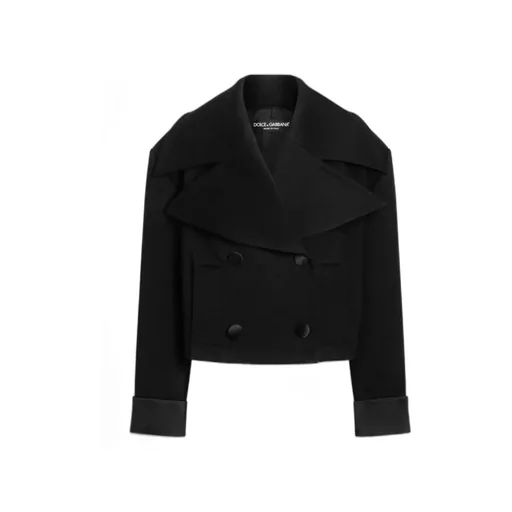 Cropped Double-Breasted Jacket