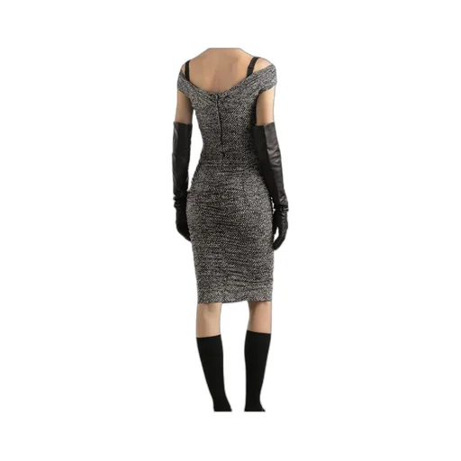 Off-Shoulder Midi Dress