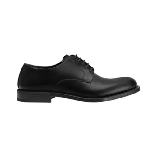 Brushed Lace-Up Derby Shoes