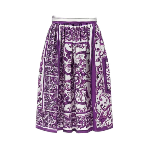 Silk Midi Skirt