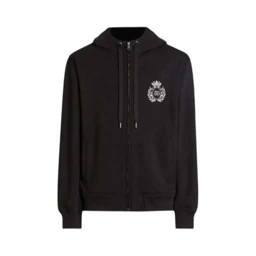 Logo Appliqué Zip-Up Hoodie