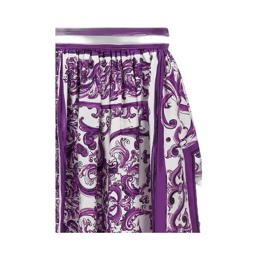 Silk Midi Skirt