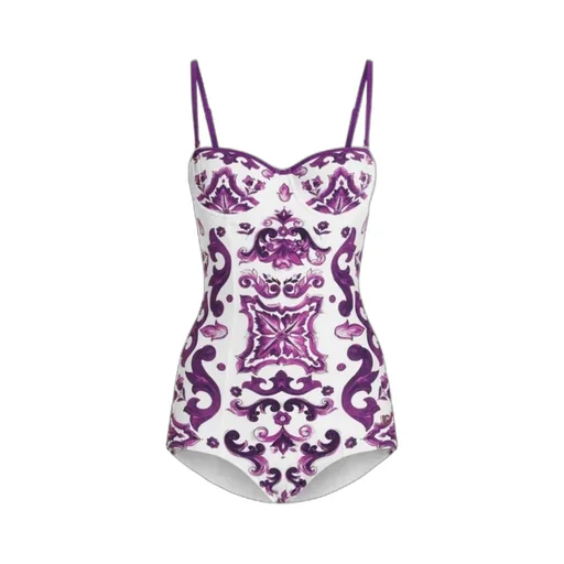 Maiolica-Print Swimsuit